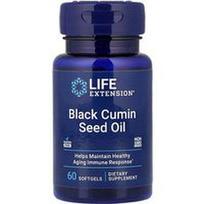 Life Extension, Juodųjų kmynų sėklų aliejus, 60 minkštųjų gelių (500 mg vienam minkštam geliui)