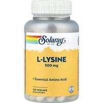 Solaray, L-lizinas, 500 mg, 120 daržovių kapsulių