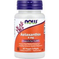 NOW Foods, Astaksantinas, 4 mg, 60 vegetariškų minkštųjų kapsulių