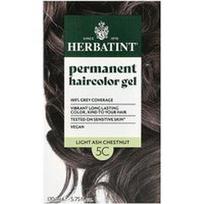 Herbatint, Ilgalaikiai plaukų dažai geliu, 5C šviesiai pelenų kaštoninė spalva, 170 ml