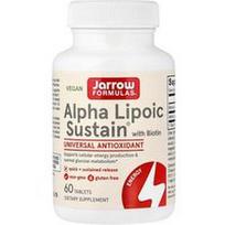 Jarrow Formulas, Alpha Lipoic Sustain® su biotinu, 60 tablečių