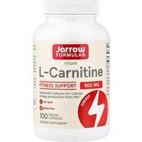 Jarrow Formulas, Veganiškas L-karnitinas, 500 mg, 100 vegetariškų kapsulių
