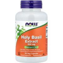 NOW Foods, Šventojo baziliko ekstraktas, 500 mg, 90 vegetariškų kapsulių