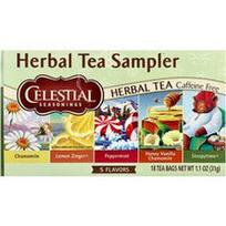 Celestial Seasonings, Žolelių arbatos mėginys, 5 skoniai, be kofeino, 18 arbatos maišelių, 1.1 uncijos (31 g)