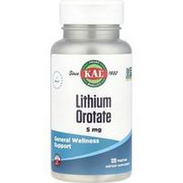 KAL, Ličio orotatas, 5 mg, 120 VegCaps