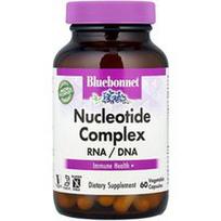 Bluebonnet Nutrition, Nukleotidų kompleksas, RNR / DNR, 60 augalinių kapsulių