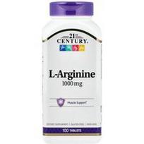 21st Century, L-argininas, 1 000 mg, 100 tablečių