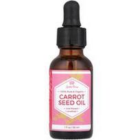 Leven Rose, 100% grynas ir ekologiškas, morkų sėklų aliejus, 1 fl oz (30 ml)