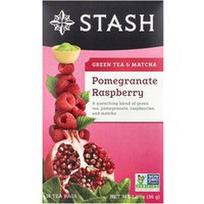 Stash Tea, Žalioji arbata ir matcha, granatų ir aviečių skonio, 18 arbatos pakelių, 36 g