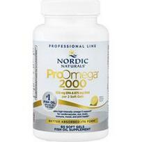 Nordic Naturals, ProOmega® 2000, citrina, 60 minkštų gelių (1,075 mg viename minkštame gelyje)