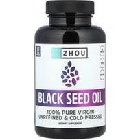 Zhou Nutrition, Juodųjų kmynų aliejus, 60 vegetariškų kapsulių