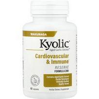 Kyolic, Sendinto česnako ekstraktas™, širdies ir kraujagyslių sistemai bei imunitetui, „Reserve Formula 200“, 60 kapsulių (600 mg vienoje kapsulėje)