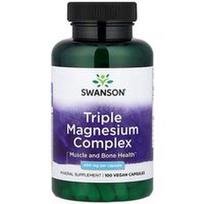 Swanson Vitamins, Trigubas magnio kompleksas, 400 mg, 100 veganiškų kapsulių