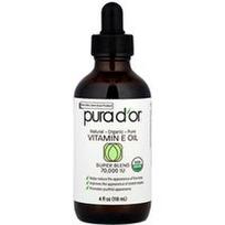 Pura D'or, Vitamino E aliejus, 4 fl oz (118 ml)
