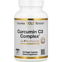 California Gold Nutrition, Kurkumino C3 kompleksas® su BioPerine®, 120 vegetariškų kapsulių