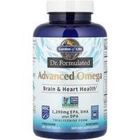 Garden of Life, Dr. Formulated, Advanced Omega, Citrus, 180 minkštųjų gelių