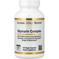 California Gold Nutrition, Silimarino kompleksas, 120 vegetariškų kapsulių