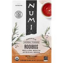 Numi Tea, Organinė žolelių arbata, raudonasis sidras, be kofeino, 18 ne GMO arbatos pakelių, 43,2 g