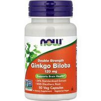 NOW Foods, Ginkmedis su eleutero šaknimi, 50 vegetariškų kapsulių