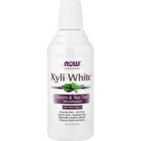 NOW Foods, „XyliWhite™“ burnos skalavimo skystis su nimbamedžio, arbatmedžio ir mėtos ekstraktu, 473 ml