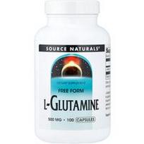 Source Naturals, L-glutaminas, 500 mg, 100 kapsulių