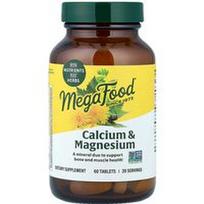 MegaFood, Kalcis ir magnis, 60 tablečių