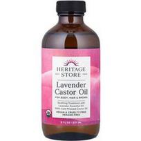 Heritage Store, Levandų ricinos aliejus, 8 fl oz (237 ml)