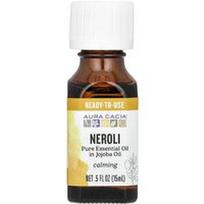 Aura Cacia, Grynas eterinis aliejus su simondsijų aliejumi, neroli, 15 ml (0,5 fl oz)
