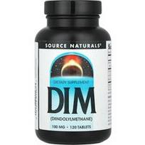 Source Naturals, DIM, 100 mg, 120 tablečių