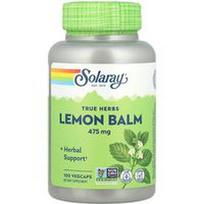 Solaray, Tikros žolelės, melisa, 475 mg, 100 VegCaps