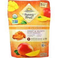 Sunny Fruit, Ekologiški džiovinti mangai, 5 porcijų pakuotės po 20 g (0,7 uncijos)