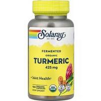 Solaray, Fermentuota ekologiška ciberžolė, 425 mg, 100 ekologiškų kapsulių