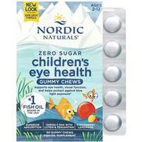 Nordic Naturals, Vaikų akių sveikatos guminukai, nulis cukraus, 2-12 metų, braškių limonadas, 30 guminukų kramtomųjų