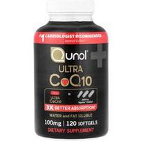 Qunol, Ultra CoQ10, 100 mg, 120 minkštųjų kapsulių