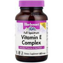 Bluebonnet Nutrition, Vitamino E kompleksas, plataus spektro, 60 kapsulių
