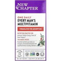 New Chapter, Vienas kasdienis multivitaminas kiekvienam vyrui, 72 vegetariškos tabletės