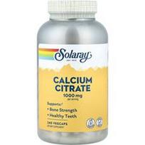 Solaray, Kalcio citratas, 240 daržovių kapsulių (250 mg vienoje kapsulėje)