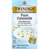 Twinings, Gryna žolelių arbata, gryna ramunėlė, be kofeino, 25 arbatos maišeliai, 1.32 uncijos (37 g)