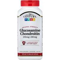 21st Century, Gliukozamino chondroitinas, 250 mg/200 mg, 120 lengvai nuryjamų kapsulių