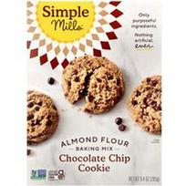 Simple Mills, Migdolų miltų kepimo mišinys, šokolado drožlių sausainis, 9.4 uncijos (265 g)