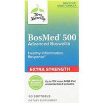 Terry Naturally, „BosMed 500“, pažangiosios bosvelijos, 60 minkštųjų kapsulių (500 mg vienoje minkštojoje kapsulėje)