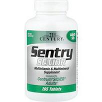 21st Century, „Sentry Senior“, multivitaminų ir multimineralų papildas, suaugusiesiems nuo 50 metų, 265 tabletės