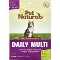 Pet Naturals, Daily Multi, katėms, visų dydžių, 30 kramtomųjų, 1.32 oz (37.5 g)