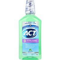 ACT, Total Care burnos skalavimo skystis nuo ertmės fluorido, be alkoholio, šviežios mėtos, 33.8 fl oz (1 l)