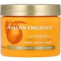 Avalon Organics, Vitaminas C, gelinis kreminis drėkinamasis kremas, 1.7 oz (48 g)