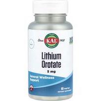 KAL, Ličio orotatas, 5 mg, 60 VegCaps