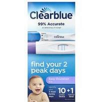 Clearblue, Paprastas ovuliacijos rinkinys, 10 ovuliacijos testų + 1 nėštumo testas