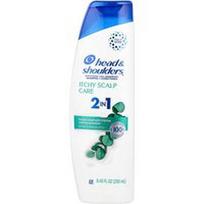 Head & Shoulders, Niežtinčios galvos odos priežiūra 2 in 1 šampūnas + kondicionierius, praturtintas eukaliptu, 8.45 fl oz (250 ml)