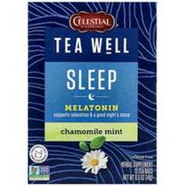 Celestial Seasonings, Arbata gerai, miegas, ramunėlių mėtos, be kofeino, 12 arbatos maišelių, 0.5 oz (14 g)