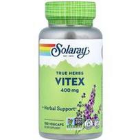 Solaray, Tikros žolelės, Vitex, 400 mg, 100 daržovių kapsulių